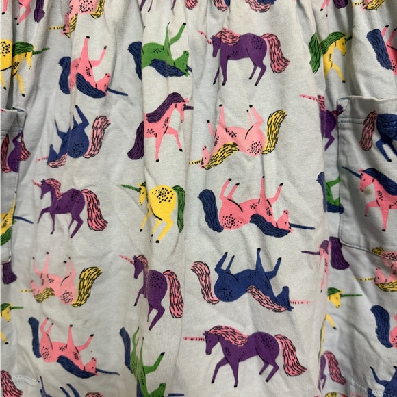 Hannah Andersson long sleeve striped unicorn dress - purple/blue size 4 (100) - Picture 2 of 8